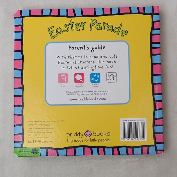Easter Parade Funny Faces Childrens Board Book With Googly Eyes By Priddy Books - Picture 4 of 7